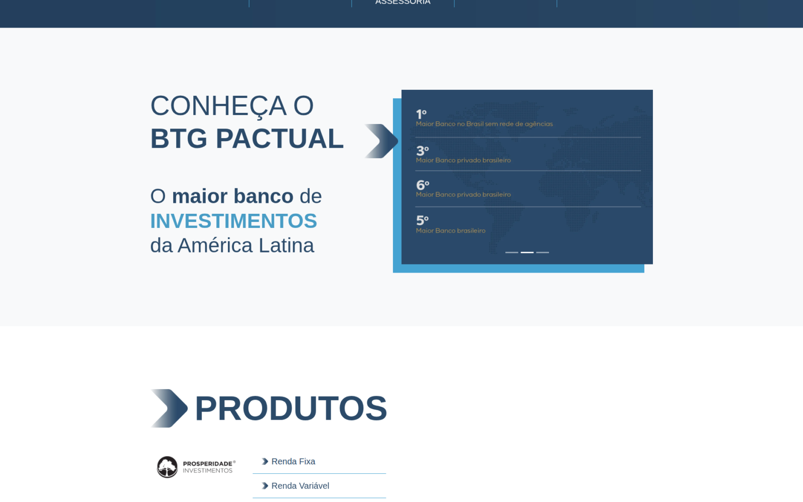 Interface do projeto Prosperidade